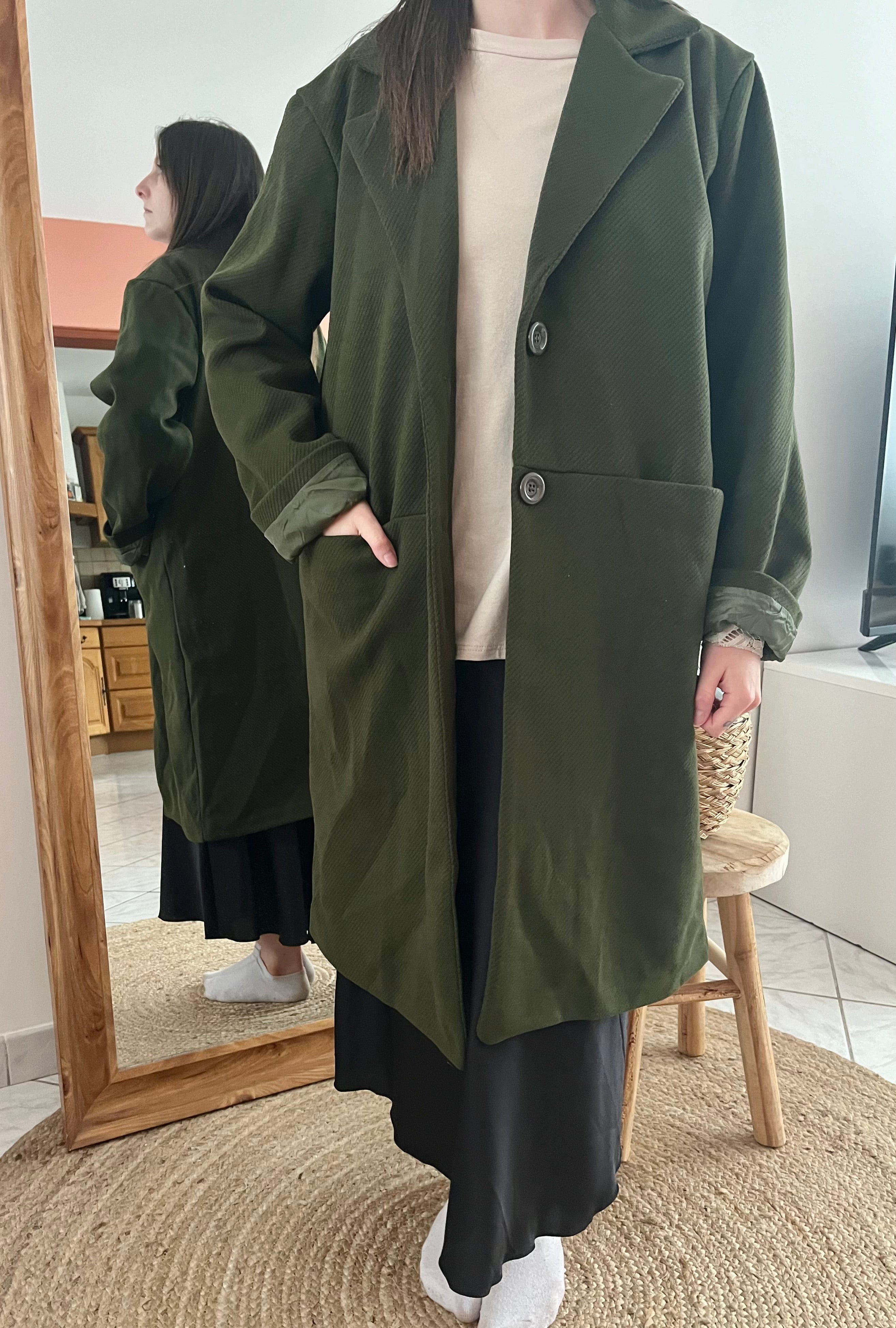 Trench epais